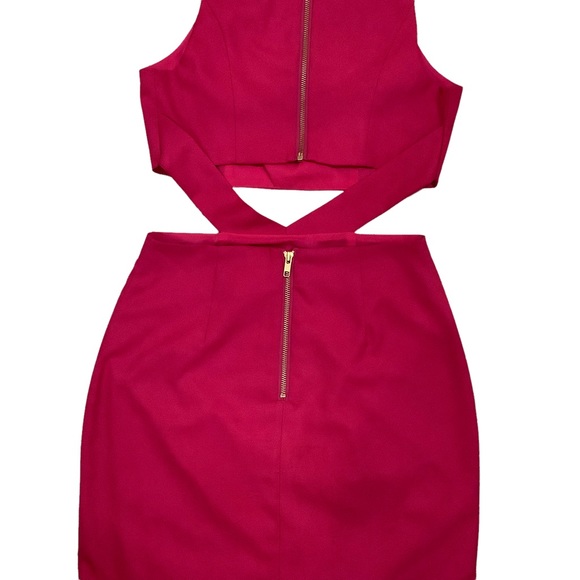 NBD x Naven Magenta Cut-out Mini Dress - Picture 6 of 9